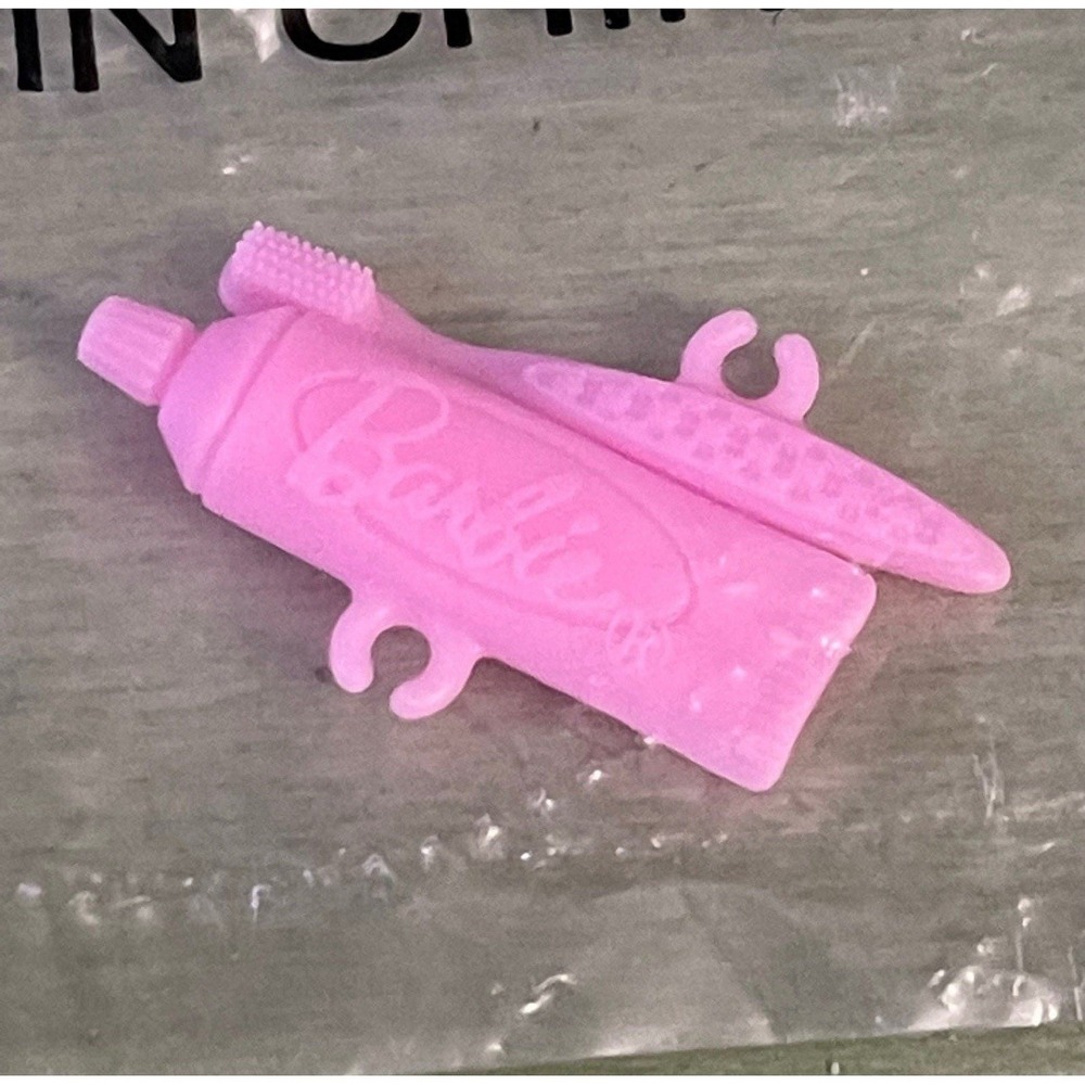 Barbie Doll Toothbrush & Toothpaste Set Accessories Doll house New In Package